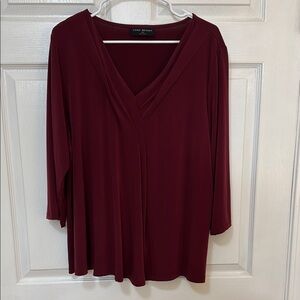 Lane Bryant Deep Burgundy Blouse